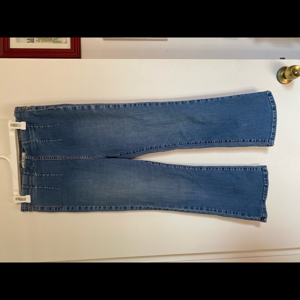 Free People Size 29 Cropped Elastic Waist Stretchy Jeans